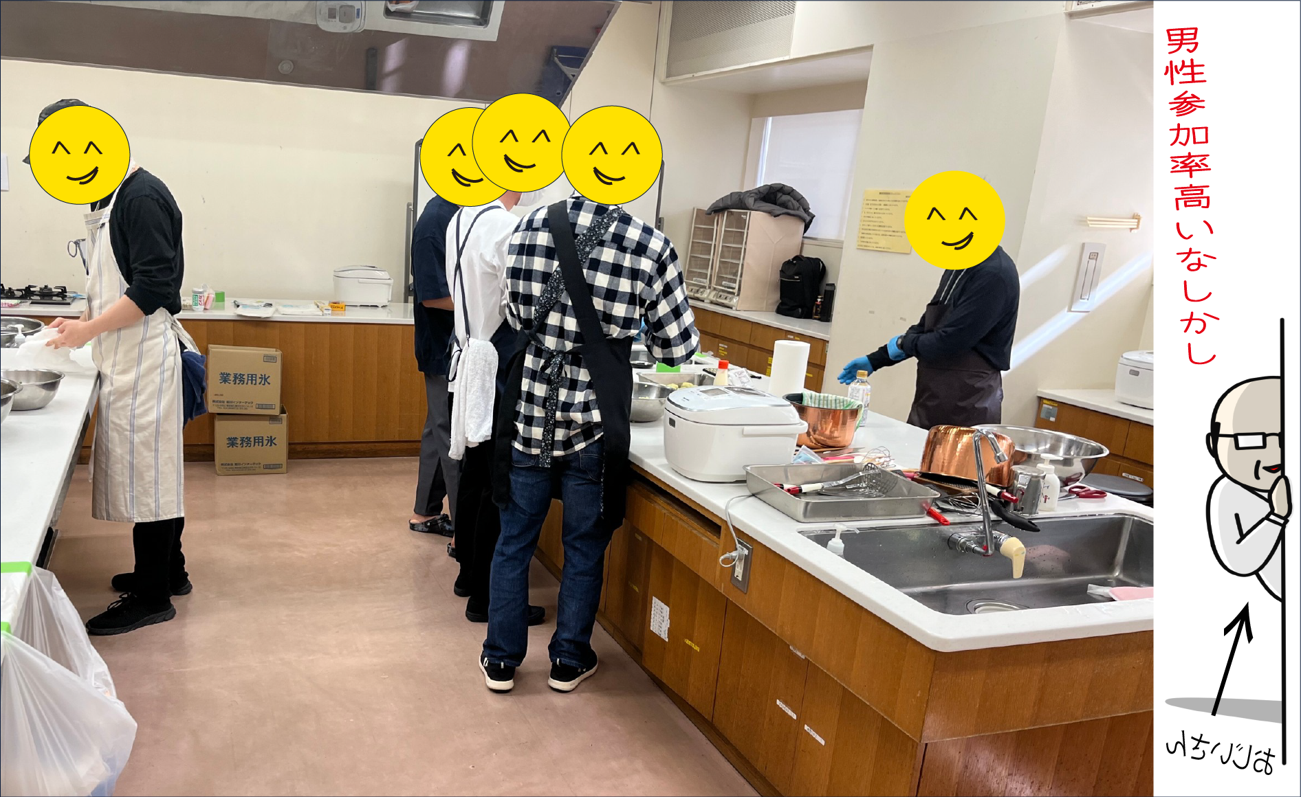 にこにこユニバース主催こども食堂|男性参加率高いのなんの